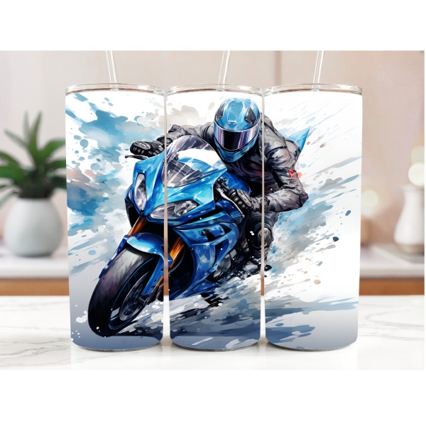 20 oz cup with motorcycle 2